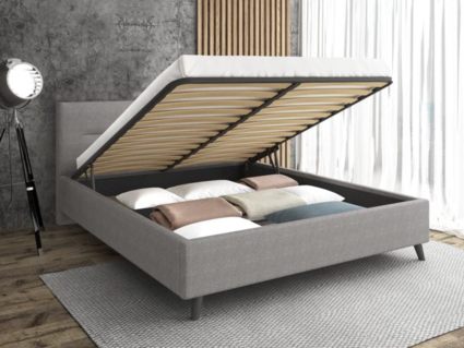 Кровать Sontelle Style Briva Malta grey с подъемным механизмом 200х190