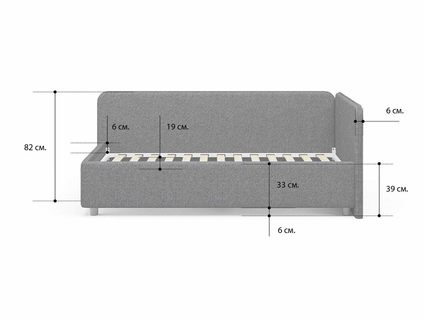 Кровать Сонум Capri Экокожа Белая 120х200