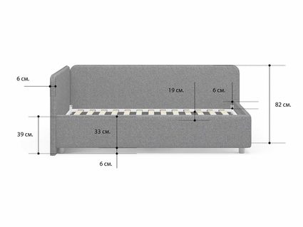 Кровать Сонум Capri Экокожа Белая 120х200