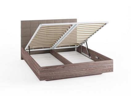 Кровать Сонум Luiza Ясмунд + Кашемир Бежевый (с подъемным механизмом) 180х190