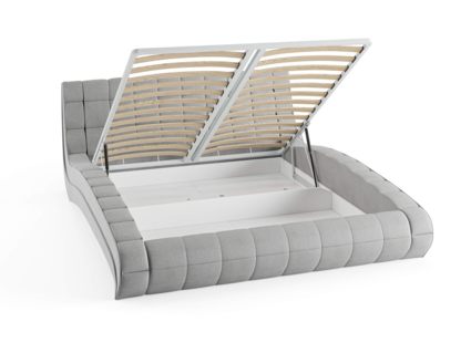 Кровать Сонум Milano Экокожа Белая (с подъемным механизмом) 120х200