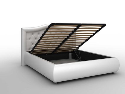 Кровать Sleeptek Premier 6 Экокожа Black (с подъемным механизмом) 160х200