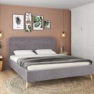 Кровать Sontelle Style Kipso Malta grey с подъемным механизмом 110х200