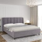 Кровать Sontelle Style Skordia Malta grey с подъемным механизмом 110х190